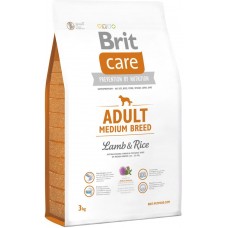 Brit Care (Брит Кеа) Adult Medium Breed (3 кг) корм для взрослых собак средних пород с ягненком и рисом
